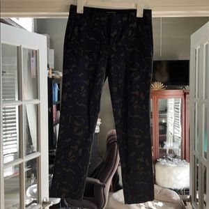 Navy and heathered grey trouser